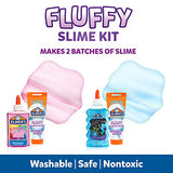 Elmer's Color Changing Slime Kit 5 Piece Kit, Blue/Purple + Yellow/Red & Elmer’s Fluffy Slime Kit | Slime Supplies Include Elmer’s Translucent Color Glue, 4 Count