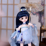 ICY Fortune Days 11 Inch 1/6 Scale Peach Blossoms Wonderland Series 28 Ball Joints Doll, 28 Joints Doll, Best Gift for Girls(Yunqing)