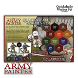 The Army Painter Warpaints Quickshade Wash Set - Miniature Painting Kit of 11 Dropper Bottles with Fluid Acrylic Paint Color Washes
