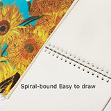SuyuanArt 8.5"x11"Double-Sided Hardcover Spiral Bound Sketchbook,30 Sheet Mixed Media Sketch Pad,98lb/160gsm Thick Paper,Durable Acid Free Drawing Art Paper for Kids & Adults(2 Pack)