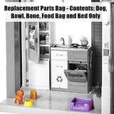 Barbie Replacement Parts Dollhouse Series Dreamhouse | FHY73 ~ Replacement Dog Parts Bag - Contents: Dog, Bowl, Bone, Food Bag and Bed