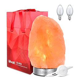 Levoit Elora Salt Lamp, Himalayan / Hymilain Sea Salt Lamps, Pink Crystal Salt Rock Lamp, Night