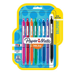Paper Mate 1945921 InkJoy 300RT Retractable Ballpoint Pens, Medium Point, Assorted Colors, 8 Count