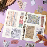 400 Pieces Vintage Scrapbook Stickers Journaling Supplies Paper Aesthetic Stickers Collection Vintage Washi Sticker Set DIY Planner Journal Kit Arts Crafts for Album Notebook Decor