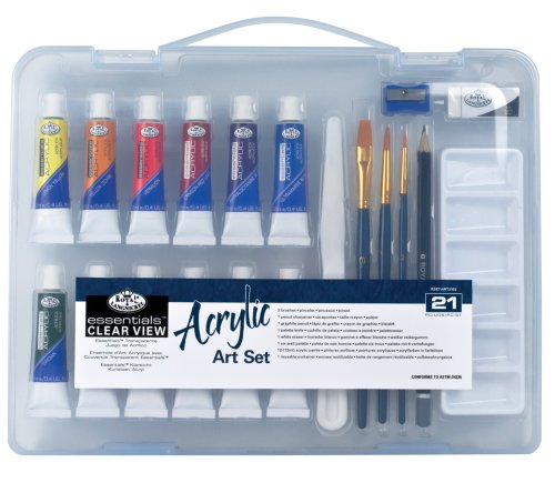 Royal & Langnickel Essentials Clear View Acrylic Painting Set, Small