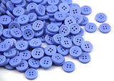 RayLineDo One Pack of 300 Lightblue Delicate Plastic Round Buttons.4 Holes,Approx:10mm,Hole