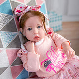 Rebornova Reborn Baby Dolls 20 Inch with Soft Body Lifelike Realistic Girl Doll Best Birthday Gift Set for Girl Ages 3+