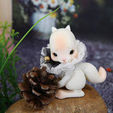 MEESock Handmade Cute Squirrel BJD Doll 1/12 Simulation SD Dolls 8cm Ball Jointed Doll, with Clothes Makeup, Can Changed Makeup and Dress