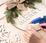 ilauke 2" Wooden Letters - 170 Pcs Wood Alphabet Letters for Crafts Wood Letters Sign Decoration Unfinished Wood Letters for Painting/Wall Decor/Letter Board/DIY
