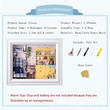 Flever Dollhouse Miniature DIY House Kit Creative Room with Furniture and Frame Type for Romantic Valentine's Gift(A Midsummer Afternoon)