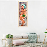 lotus.flower Diamond Painting, 5D DIY Wall Art Decor Cross Stitch Kit 5D Diamond Painting Embroidery Home Decor Craft for Living Room,Bedroom(Cute Fat Lady) (20X50)