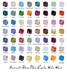 Lot 200 pcs 4mm Bicone (#5328) Swarovski Crystal Beads. Assorted Colors!