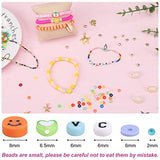 QUEFE Bracelet Making Kit 20000pcs 2mm Glass Seed Beads 3600pcs Clay Beads for Jewelry Making with Smiley Face Bead Letter Beads Charms Pendants Heishi Beading Supplies for Girls Handmade Gift