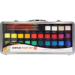 Daler Rowney Simply Acrylic Paint 40 Piece Set in Metal Case