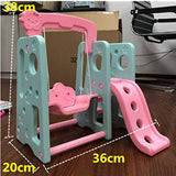 #N/A Cute Plastic Swing and Slide Furniture Accessory for Mellchan Baby Dolls