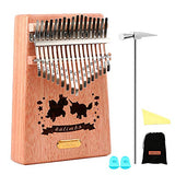 QStyle Kalimba 17 Key Thumb Piano Include Tuning kit Hammer and Study Instruction & Simple Sheet Music Suitable for kids Adult Beginners, Professionals - Perfect Christmas Gift (unicorn)