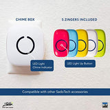 Zingers Attention Bell, Answer Buzzers For Classroom Educational Learning Games, also Great Tool for Activity Transitions, Buzzer for Game Show, 5 Color Push Buttons
