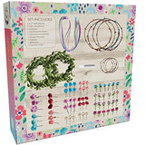 Hapinest Make Your Own Flower Crowns and Bracelets Craft Kit for Girls Gifts Ages 6 7 8 9 10 Years Old and Up