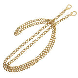 ONBLUE NL-G 8MM Purse Chain Strap Replacement 47" Gold Plated Metal Chain Handbags Strap for Clutch