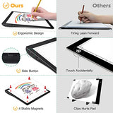 A4 Light Up Tracing Pad Bundle with Rechargeable A4 Light Box for Tracing, A4 Tracing Light Board, Dimmable Brightness Tracing Light Table for Diamond Painting,Weeding Vinyl,