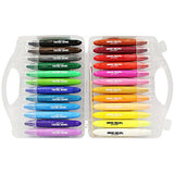 Mont Marte Studio Twistable Colors, 25 Piece. Includes 24 Water Blendable Painting Sticks and a