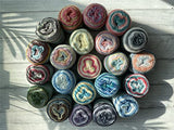 SHIKE Fairyland Gradient Color Cotton Cake Yarn,Medium-Fine Multicolor Rainbow Yarn for Knitting or Crocheting,100g 60%Cotton 30%Acrylic 10%Wool,Self Striping Ombre Air Yarn (59, 1 Ball)