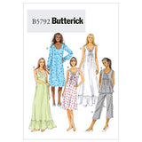 Butterick Patterns B5792ZZ0 Misses' Top Sewing Pattern, Gown and Pants, Size ZZ (LRG-XLG-XXL)