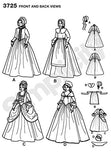 Simplicity Historical Dresses Sewing Pattern Costumes for Girls by Andrea Schewe, Sizes 7-14