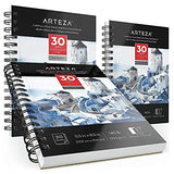 Arteza Watercolor Paint Set and Expert Watercolor Pad Bundle for Artists & Hobby Painters
