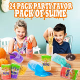 OCHIDO Halloween Party Favor for Kids-24 PCS Slime Kit Halloween Toys,Stress Relief Toys for Halloween Goodie Bag Fillers,School Classroom Rewards Prizes,Halloween Trick Or Treat Bags Toys Bulk