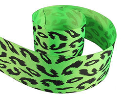 HipGirl 2.5" Cheetah Grosgrain Ribbon for Cheer Bows, Floral Designs, Gift Wrapping, Sewing (5yd
