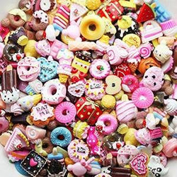 20 PCS DIY Colorful Mixed lot Food Resin Flatback Cabochons Decoration Cute Candy Dessert Beads
