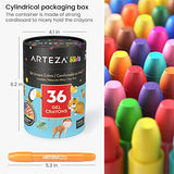 Arteza Kids Colored Pencils, Set of 48, Metallic and Neon Colors and Gel Crayons, 36 Count, Twistable and Washable Jumbo Crayons, School Supplies for Classrooms, Students, and Teachers