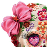 Margaret Le Van Sugar Skull Art Figurine with Faux Gems and Fabric Eyelashes by The Hamilton