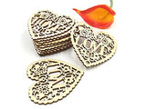 Kinteshun Decorative Wood Slices Hollow Cutting Wood Embellishment Cutout Veneers for DIY