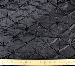 Taffeta Fabric Belly Button 48" Wide Sold By The Yard (BLACK)