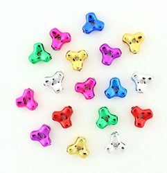 Metallic Assorted Colored Tri-Beads 400 Pieces