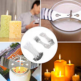 Candle Making Kit, DIY Candles Supplies Craft Tools with Candle Make Pouring Pot, 50pcs Candle Wicks, 100pcs Wicks Sticker, 2pcs Wicks Holder and 2pcs Metal Tin Jars with Lids, for Adults Beginners