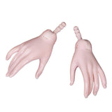 Toygogo 1/3 Ball Jointed Dolls Hand Mold Set DIY Doll Making Accessory Pink White Skin, 3 Postures for Choosing - S1