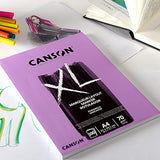 CANSON XL Marker 70gsm A3 Paper, Very Smooth, Pad Glued Short Side, 100 Extra White Sheets, Ideal for Professional Artists & Illustrators