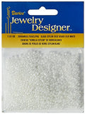 Darice Glass Seed Beads, White Pearl Ceylon, 10/0 Size