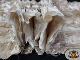 Rosette Satin Beige Fabric By the Yard