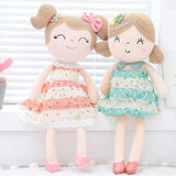 Gloveleya Baby Doll Girl Gifts Wearing Spring Dress Plush Cloth Dolls Toy 17"+Gift Box …