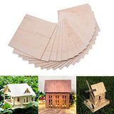 Unfinished Wood Sheet DIY Supplies Blank Wooden Plate Model Slices Wooden Squares Cutouts Home Decoration 4 x 4 inches 1mm 20 Pieces