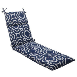 Pillow Perfect Indoor/Outdoor Carmody Chaise Lounge Cushion, Navy
