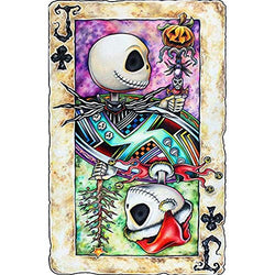 Halloween Poker Jack Skull 5D Diamond Painting Kit for Adults Diamond Art Painting with Diamond Kits 12x16" (Halloween 1)