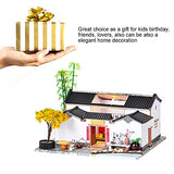 WYD Chinese Style Courtyard DIY Doll House Ancient Architecture Handmade Mini Wooden House Mini Doll House Furniture Set Children’s Toys Puzzle Toy Birthday Gifts (ShanChuanBieYuan)