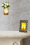 Rustic Home Decor Mason Jar Wall Sconces, Wall Decorative Sconces,Timer Led Fairy Lights and Flowers, Handmade Wood Art Goods Decor, Farmhouse Wall Decorations for Bathroom Living Room Set of 2