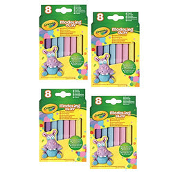 Crayola Modeling Clay, 0.6 oz, Pastel (4-Pack of 8)