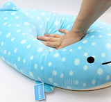 Vintoys Very Soft Blue Whale Shark Big Hugging Pillow Plush Doll Fish Plush Toy Stuffed Animals 27"